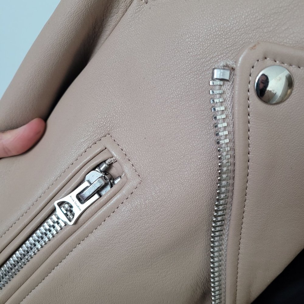 ACNE STUDIOS Leather Jacket Neutral (FR34, XS) - Picture 4 of 4